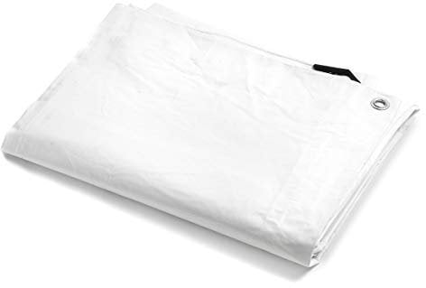 STI Telo PVC Ultra 260gr occhiellato Copertura Impermeabile Esterni Bianco 8X10m