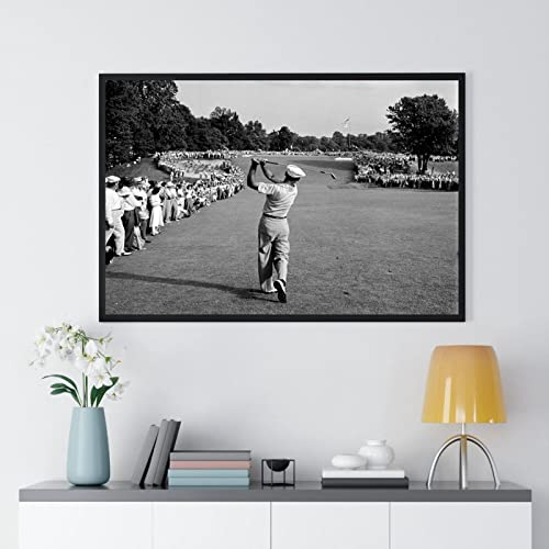 Ben Hogan Famous Golf Shot Retro Poster Bild auf Leinwand XXL Wall Art Leinwand Gemälde Schlafzimmer Wohnzimmer Dekoration 80x120cm Rahmenlos