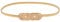 Giantree Stretchgürtel Damen, Verstellbarer Dünner Metall Taillengürtel für Kleid, Ledergürtel Mode Slim Belt Women (Gold)