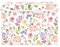 FRODOTGV Colorful Floral Purple Flower baskets organization and storage boxes with lidded collapsable and waterproof sturdy handle tubs tall art for book tool laundry room