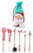 Beavorty 6st Weihnachts-make-up-pinsel Weihnachtsgrundierung Pinsel Feen-make-up-pinsel Make-up-pinsel Für Mädchen Fee Kosmetikpinsel Eyeliner-pinsel Ältere Süssigkeit Holzgriff