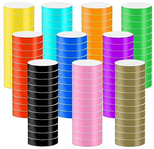 1000pcs Bracelets d'Identification, BetterJonny Étanches Bracelets en Papier Imperméables Bracelet d'Identification Bracelets Entrée Soirée pour Événements Festivals Concerts Foires, 10 Couleurs