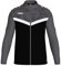 JAKO ICONIC Unisex Polyesterjacke Gr. S Schwarz/Anthrazit - Atmungsaktive Trainingsjacke Herren und Damen im modernen Design, 100% recyceltes Polyester