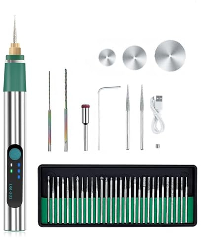 RIYAN 1 Set DIY Gravierstift Gravierwerkzeug schnurlos tragbar Handwerker Stift für Metall, und Kunststoff