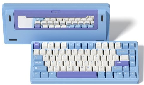 Womier SK75 75% Wireless Mechanical Gaming Keyboard, Full Aluminum, VIA Custom, POM Switches, RGB, 3 Modes, Hot Swappable