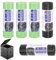 CTDMJ Toilettenbeutel Schwarz & Grün 100Stück 30L Biologisch Abbaubare Toilettenbeutel Camping Toilettenbeutel Bio Bio Müllbeutel Campingtoiletten Zubehör wasserdichte (Schwarz & Grün)