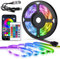 MXTIMWAN Tira LED RGB 5M,Luces LED Habitación,Tiras LED,Fancy Leds,Tiras Led de Interior,Tiras de Led Adhesivas con mando a distancia y aplicaciones, sincronización de música, modo temporizador