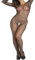MIZSPISE Body de Rejilla para Mujer Body de Rejilla Lencería Sexy Body Elástico Abierto Pantimedias Ahuecadas Ropa de Dormir Negligee 7 Estilos (Body de red pequeña, negro, Talla única)