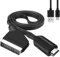 Hsthe Sea Scart a HDMI Convertitore, Convertitore Audio Video, Scart a HDMI Cavo per HD 720P/1080P Scart a HDMI Cavo per HDTV, Proiettore, VHS VCR, Lettore Dvd