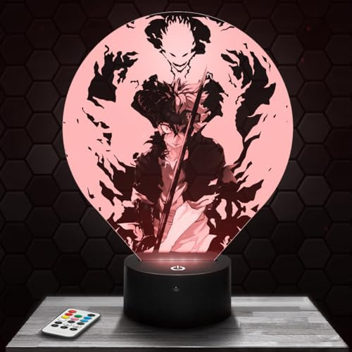 LED-Nachttischlampe B Clover Asta, Geschenkidee für Teenager, Accessoire B Clover Asta Manga Cartoon Jugendzimmer Jungen Dekoration Büro Geschenkidee Weihnachten Teenager