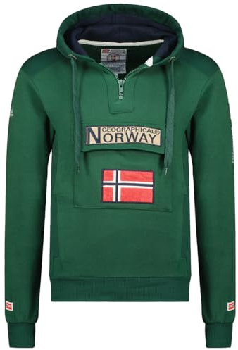 Geographical Norway- Sudadera con Capucha de Hombre de Manga Larga Modelo GYMCLASS