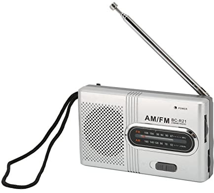 Radio de Poche Portable AM FM, Petite Radio de Réception, Haut-Parleur Longue Durée 5 W, Radio à Transistor avec Prise pour écouteurs, pour la Maison, L'extérieur, Les Voyages,