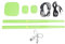 Batterie électronique, Batterie à Air électrique, Détection de Mouvement 3D, Kit de Batterie Virtuelle électronique Portable, Batterie à Air avec Baguettes pour Adultes, Enfants,