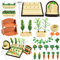 Miniatur Puppenhaus Zubehör Garten, 1:12 Miniatur Garten Zubehör, Miniatur Garten Spielzeug Set, Mini Wichtel Zubehör, Weihnachten Garten Zubehör Essen Deko Geschenk für Mädchen Jungen