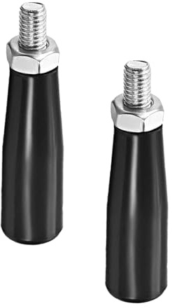 2Pcs Clamping Handles Screw Knobs, M8 Threaded Revolving Handle Grip Crank Handle Replacement Handgrips for Industry Lathe Milling Machine