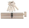 DETPWVWB Zylinderschloss, Europäisches Zylinderschloss, Zylinderschloss Zylinder for Innen Schlafzimmer Wohnzimmer Griff Messingschloss Sicherheitsschloss Kerntür(120mm Z 60 and 60mm)