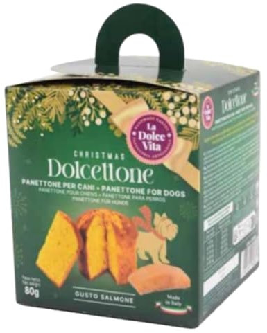 Christmas Panettone für Hunde, 80 g (80 g, Lachs)