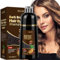500ML Champú Tinte Negro Cubre Canas, Black Hair Dye Shampoo 3 en 1,Champu Tinte Canas Mujer Hombre, hair dye，Cubre Canas En Minutos para Mujer Hombre (Negro) (Marrón Oscuro)