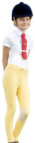 Supreme Products Champion Junior Show Rider Jodhpurs - Canary Yellow