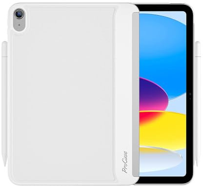 ProCase Funda para iPad 11.ª Gen A16 11 2025 y 10.ª Generación 2022 10.9, Carcasa Trasera Compatible con Magic Keyboard -Blanco