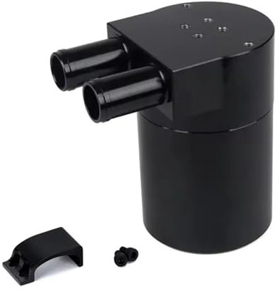 Serbatoio di Espansione Serbatoio di raccolta dell'olio in lega di alluminio adatto per BMW N54 335 E90 E91 Touring E92 Coupe E60 E93 Nero/Argento Serbatoio Coolant Overflow(Black)