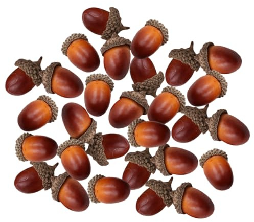 MUELODSIC 30 Pièces Ornements Glands Artificiels pour Décoration DIY Automne Noël Mini Accessoires pour Sapin Guirlande et Fête Décor Photo et Ambiance Festive