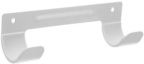 Didiseaon Gancio da Parete per Asse da Stiro Supporto Compatto in Acciaio e EVA Montaggio Facile su Muro o Porta Organizzatore Multifunzionale per Lavanderia e Ripostiglio Bianco