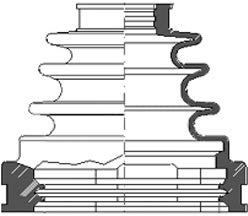 Borg & Beck BCB2728 Cv Joint Boot Kit To Fit Toyota - inner
