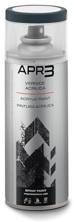 APR3 - S4007016 Vernis peinture Acrylique Multi-Usage, Couleur Gris Anthracite RAL 7016, Aérosol En Fer-Blanc Recyclable de 400 ml