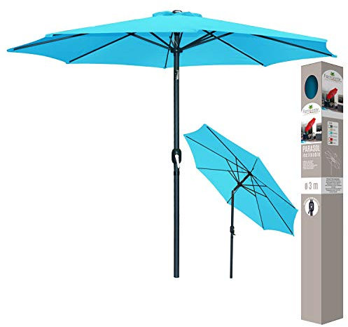 Sunny Days Parasol Diamètre300 Inclinable Blanc Adulte