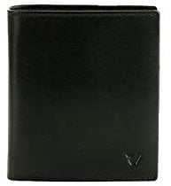 RONCATO Pascal portafoglio uomo vera pelle mini con porta monete Nero
