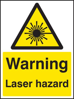 Warning Signs - Warning laser hazard - Self Adhesive Vinyl