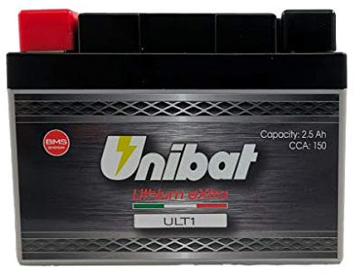 ULT1 Batteria ioni di LiTio 24 Mesi di Garanzia 150 CCA cod. YTX4L-BS YTX5L-BS YTZ5S-BS YTZ7S-BS YTX7L-BS YTX7A-BS YTZ8VS-BS YB9-B-SM YB5L-B-SM YB7L-B2-SM YB9L-B-SM YB7-A-SM