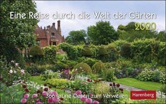 Eine Reise durch die Welt der Gärten - Premiumkalender 2020 - Harenberg-Verlag - Tageskalender mit 365 faszinierenden Fotografien - Pro Tag eine Seite - 23 cm x 17 cm - Tischkalender