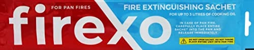 Firexo Sachet d'extinction - Remplacement de la Couverture Anti-feu - Extincteur d'incendie pour Feux ABC, la Maison, La Cuisine, Les campeurs, Le Travail, Les Restaurants et Les Bateaux