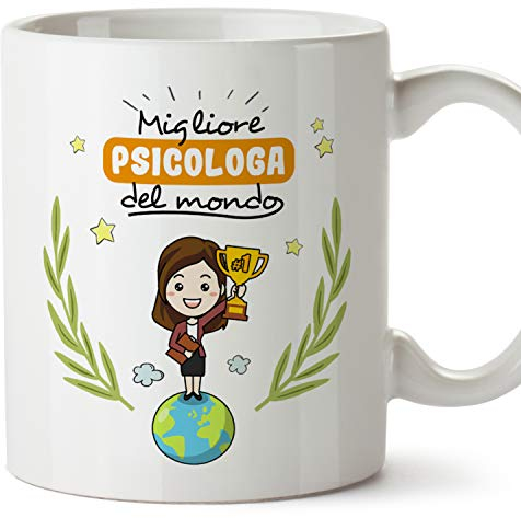 MUGFFINS Tazza Psicologa (Migliore del Mondo) - Idee Regali Originali Psicologia