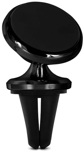 ONEFLOW Handyhalterung Auto Magnetisch für alle CAT Handys | Handyhalter mit Magnet für Auto Lüftung - 360 Grad Kugelgelenk Universal KFZ Halterung Handy, Schwarz