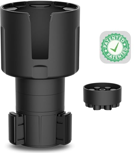 Swigzy Car Cup Holder Expander Adapter (Long Base Version) - Fits Hydro Flask, Yeti, Nalgene, Large 32/40 oz. Bottles & Big Drinks