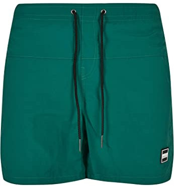 Urban Classics Men's Block Swim Shorts Badehose, Green, XS