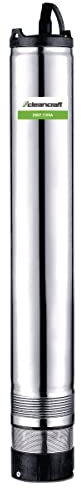 Cleancraft Tiefbrunnenpumpe DWP 1106A (für Klarwasser, Förderhöhe 55 m/Fördermenge 100 l/min, Ein-/Auslassdurchmesser 25 mm, Motorleistung 1,1 kW) 7523105