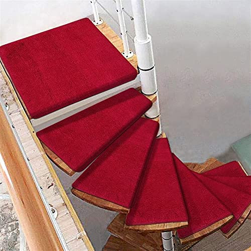 Pedata per Scale Curva, Girare a Sinistra/Destra Cuscino per Scale a chiocciola Antiscivolo Tappeto, Tappetini per Scale Girevoli, Tappetino per la Protezione dei Gradini per Scale Copertura