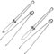 ZZLBZN Elastic Threader Tweezer, 2Pcs Elastic Cord Stainless Steel Threader, Elastic Band Threading Aid Household, Drawstring Threader Tweezers, Crafting Rope Cord Pulling Thread Tool for DIY