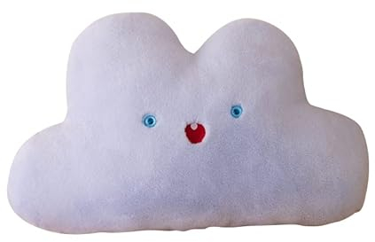 Kuschelkissen Kinder,Mondkissen,Dekokissen kinderzimmer Kissen Mond,Flauschiges Kinderkissen für Mädchen und Jungen, Weiches Plüschkissen Zierkissen für Babyzimmer, Schlafzimmer, Kinderzimmer Deko
