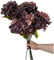 Künstlicher Laurustinus-Baumstiel, Hortensien-Blumenzweig, künstlicher Laurustinus-Baumstiel, für Blumendekoration (Kaffee), 6 Stück