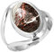 Jeweloporium 925 Silber Ringe für Damen Größe 64(20.4) Mehrfarbig Echt Crazy Lace Achat mit Stein Kostüm Silber Ringe Muttertag Geschenk Jahrgang Schmuck