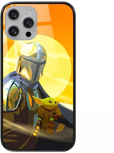ERT GROUP mobile phone case for Apple Iphone 13 PRO original and officially Licensed Star Wars pattern Baby Yoda 020 made of hardened glass, optimally adapted to the mobile phone, protective cover
