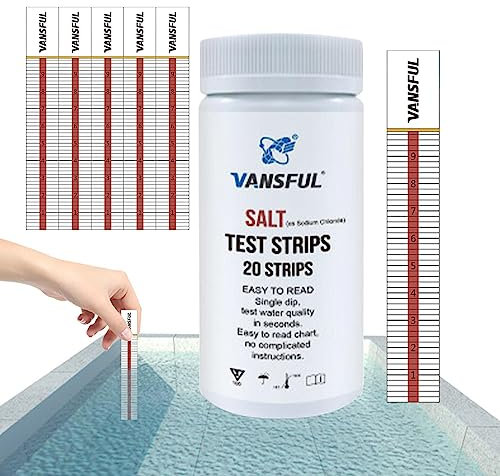 prueba sal piscina, detección agua salada para piscinas. Medición precisa accesorioprueba agua para jacuzzis, spas y piscinas. Lingjiong