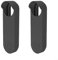 2PCS 164mm*50mm Silicone Cover For Nest Wireless Doorbell Color Variety Protection,black
