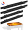 Windschutz für Blackstone 91,4 cm Grillplatte, magnetischer Edelstahl-Windschutz für Blackstone Grill, Grillzubehör für Blackstone 91,4 cm, schützt Flamme und hält Wärme (91,4 cm, Schwarz)