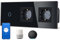 TAWOIA Interruttore della luce intelligente 1 scomparto a 1 via, con presa Wi-Fi, 2 scomparti, 16A, controllo app, lavoro con Alexa, telaio in vetro, 86 x 157 mm, nero, Wi-Fi solo 2,4 GHz